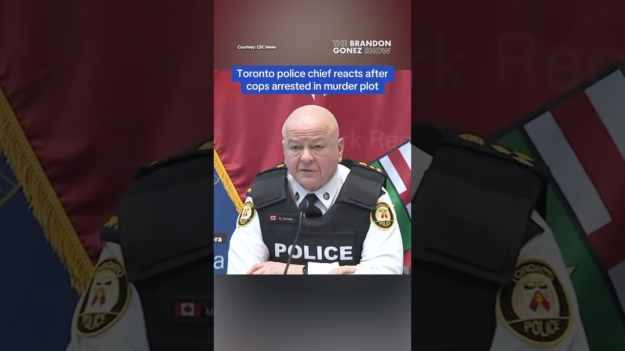 Toronto police chief reacts after cops arrested in murder plot