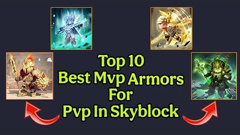 Top 10 MVP Armor in Blockman GO Skyblock 🔥 (Best Gear Ranked!)