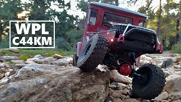 WPL C44 KM 1/16 Scale : RED RUSTY Went Rock Crawling On A Sunny Day