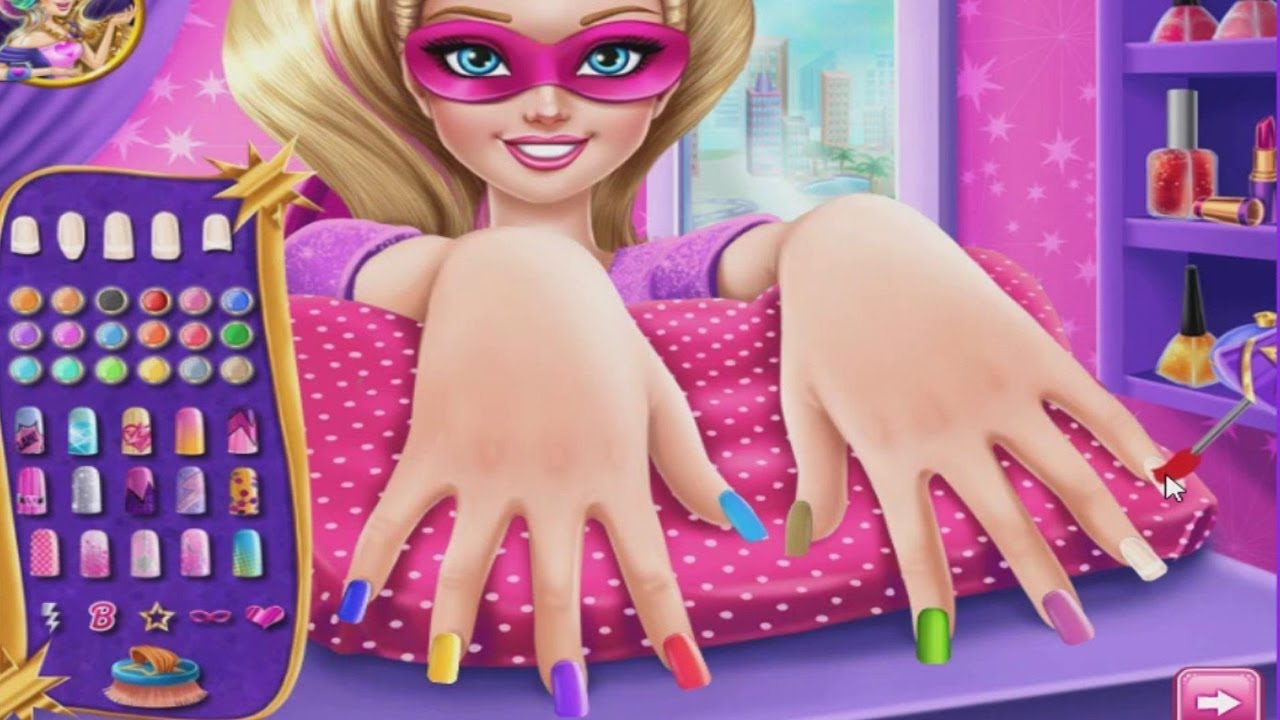 barbie nail art games to play
