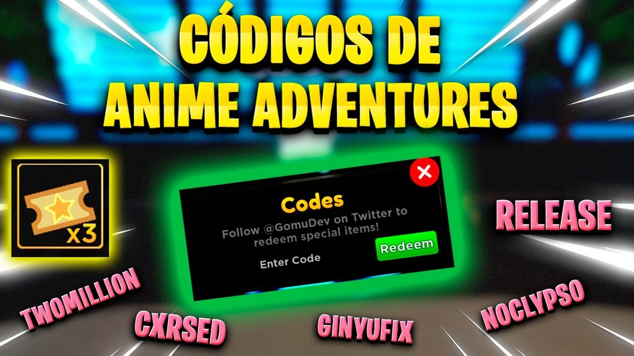 TODOS LOS CODIGOS ACTUALES DE ANIME ADVENTURES - YouTube