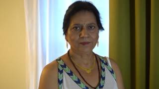 Aruna Sharma got 2nd White Dress from Carrefour Barakaldo on Shrawan Poornima, Aug 07, 2017