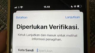 Diperlukan verifikasi . Ketuk Lanjutkan dan masuk untuk melihat informasi penagihan.