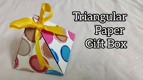 DIY Paper Gift Box | How to make Easy Triangular Gift Box | Chocolate Gift Box | Gift Wrapping Ideas