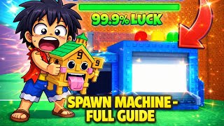 | Spawn Machine Full Guide| How to Use Properly in  Escape Tsunami For Brainrots! Roblox