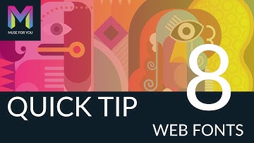 Quick Tip #8 - Web Fonts | Adobe Muse CC | Muse For You