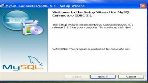 Instalando MySQL Connector/ODBC 3.51