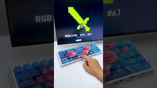 The special white color looks so crazy.#keyboard #rgb #mechanicalkeyboard