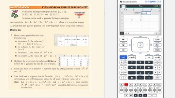 GDC  Using spreadsheets to generate Pythagorean triples