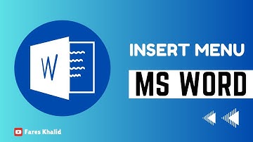 #7 - Microsoft Office In Arabic - MS Word: Insert Menu Part 2