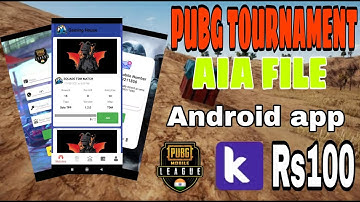 PUBG TOURNAMENT AIA FILE ₹100/(AIA FILE+FIREBASE DATABASE FILE).