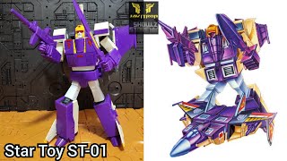 Review Transformers Star Toy ST-01 Blitzwing Masterpiece G1 Javitron Show.z store