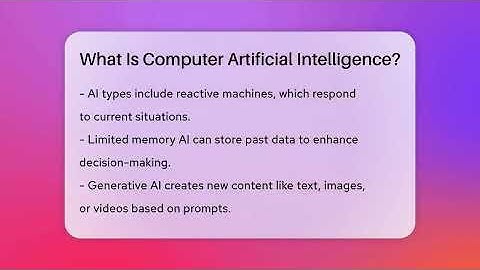 What Is Computer Artificial Intelligence? - The SciFi Reel