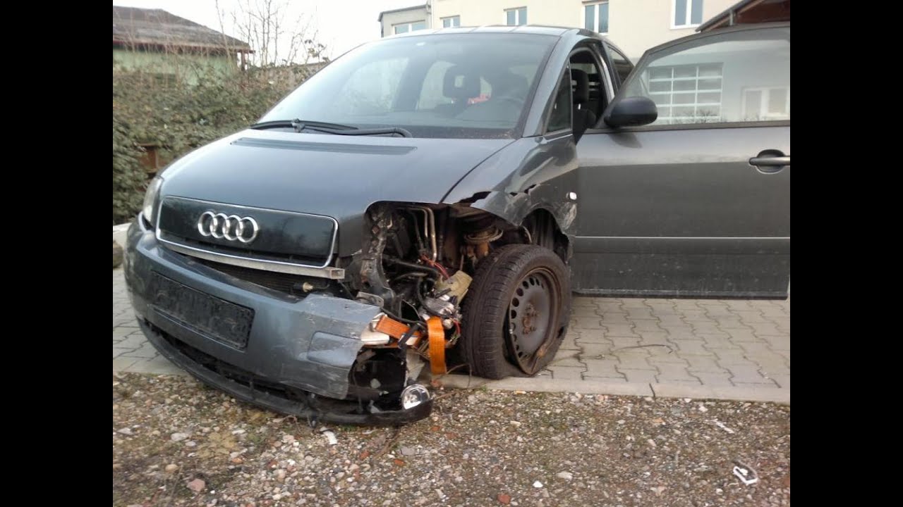 Восстановление алюминевой Ауди А2 в гаражных условиях. - YouTube