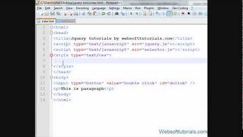 jquery tutorials in hindi / urdu - 21 - jquery double click event