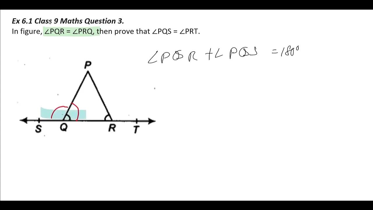 Ex 6 1 class 9 maths question 3 youtube