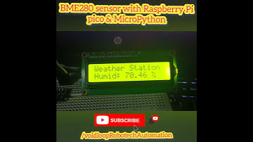 BME280 with Raspberry Pi pico and microPython #shorts #demo
