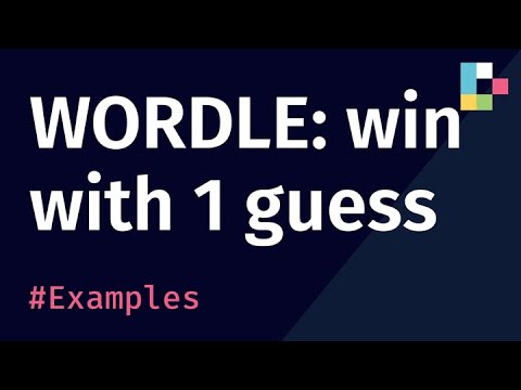Solve WORDLE on