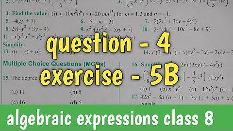 question - 4 | exercise - 5B class 8th maths | S chand maths | composite maths | @NTRsolutions