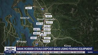 Bank robber steal deposit bags using fishing equipment | FOX 13 Seattle
