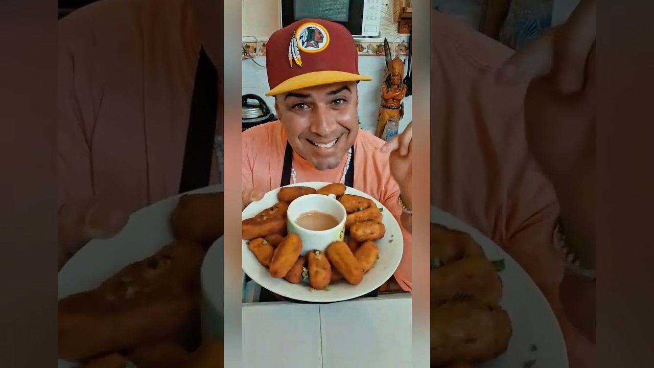 Croquetas de maicena y atún con salsa Caribe. #recetas #receta #recetasfaciles #croquetas
