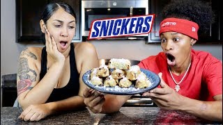 HOW TO MAKE FRIED SNICKERS!!! FT. QUEEN NAIJA!!