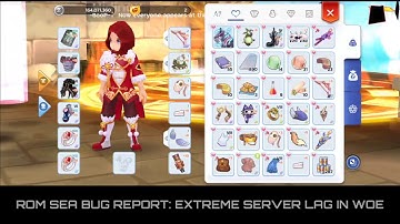 My Last War: Extreme WOE Lag and Server Issue (Official Bug Report to ROM CN/SEA Developers)