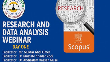Mastering Research & Data Analysis – Webinar Day 1 (Amoud University)
