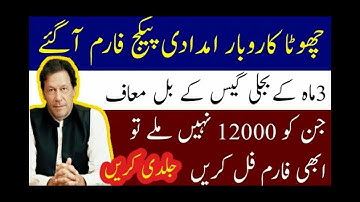 Chota Karobar Imdadi Package Online Apply | Registration Form | Business Scheme Relief