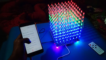 DIY WIFI 8x8x8 3D LED Cube. it