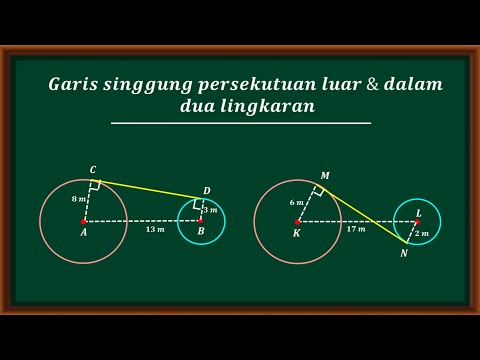 Video: Berapa banyak garis singgung dalam yang dimiliki lingkaran yang berpotongan di dua titik?