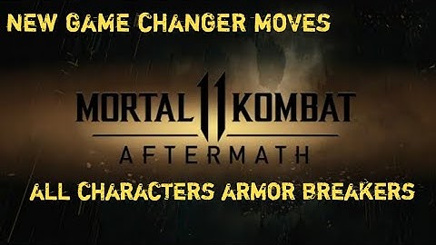 All CHARACTERS ARMOR BREAKERS MORTAL KOMBAT 11