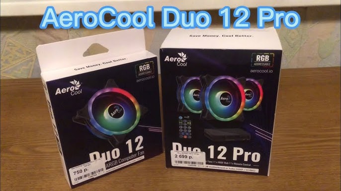 Kit 3 Ventiladores PC 120mm Aerocool DUO12PRO ARGB LED Dual Ring