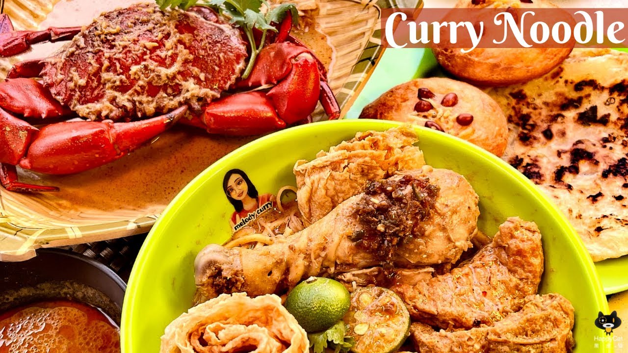 Unique Burmese-Indian curry noodle and soybean-made oyster cakes