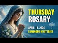 Thursday Rosary 🤍 Luminous Mysteries of the Rosary 🤍 April 11, 2024 VIRTUAL ROSARY