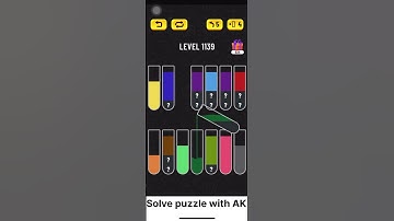 Water sort puzzle - Level 1139