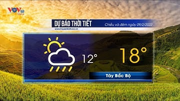 Dự báo thời tiết chiều và đêm 9/2/2022 | Bắc Bộ có mưa