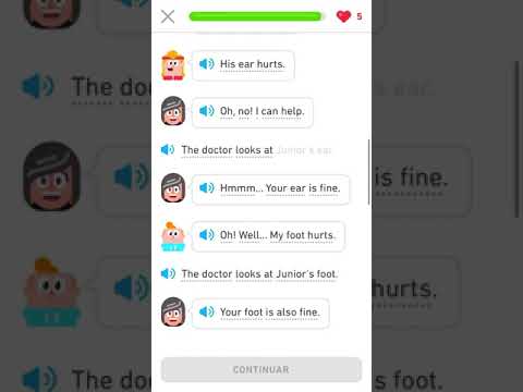 Duolingo Stories. I am sick.