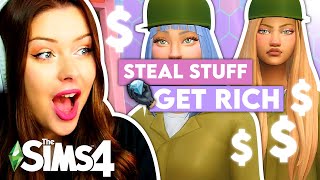 Can I Get Rich Stealing From THE RICHEST FAMILIES in The Sims 4 ??