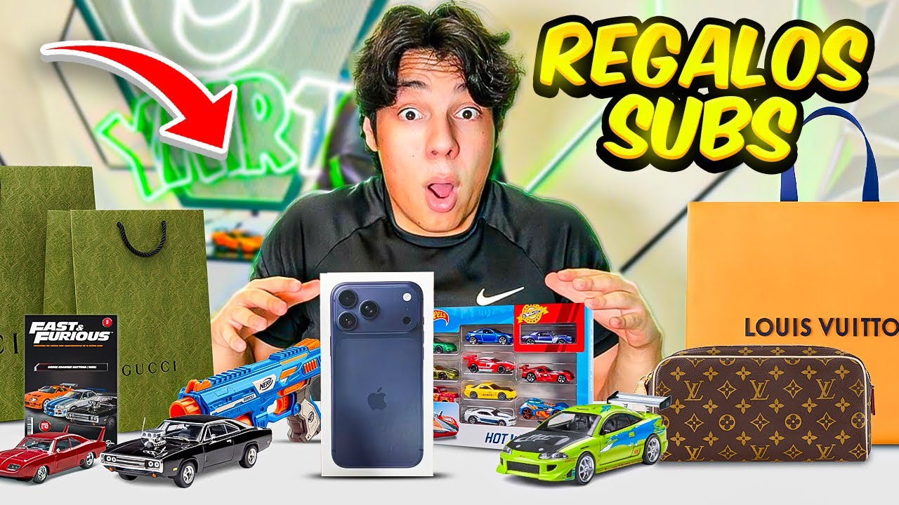 ABRIENDO LOS REGALOS QUE ME DIERON MIS SUBS EN UN EVENTO DE COCHES - Yair17 Vlogs