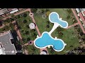 Lorcrimar 5 filmed with a drone, tropical gardens, large swimming pools next to Puerto Banus