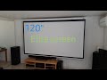 Manual elite screen 120 inch install
