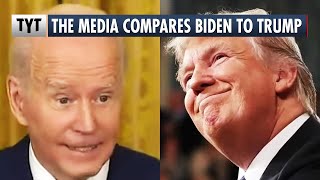 Mainstream Media Drums Up Fake Drama To Compare Biden To Trump
