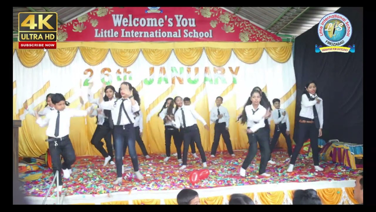 Education theme dance on 26 January Republic Day 2023 little international school function
