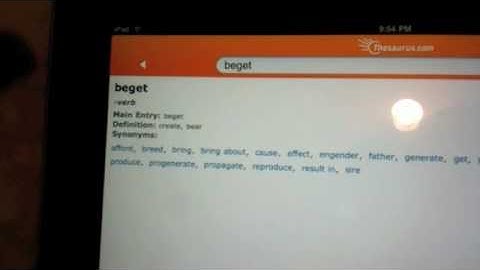 Dictionary.com for iPad