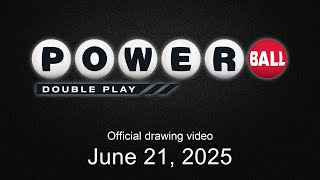 Powerball Double Play drawing for June 21, 2025 Powerball Drawing For June 21 2025