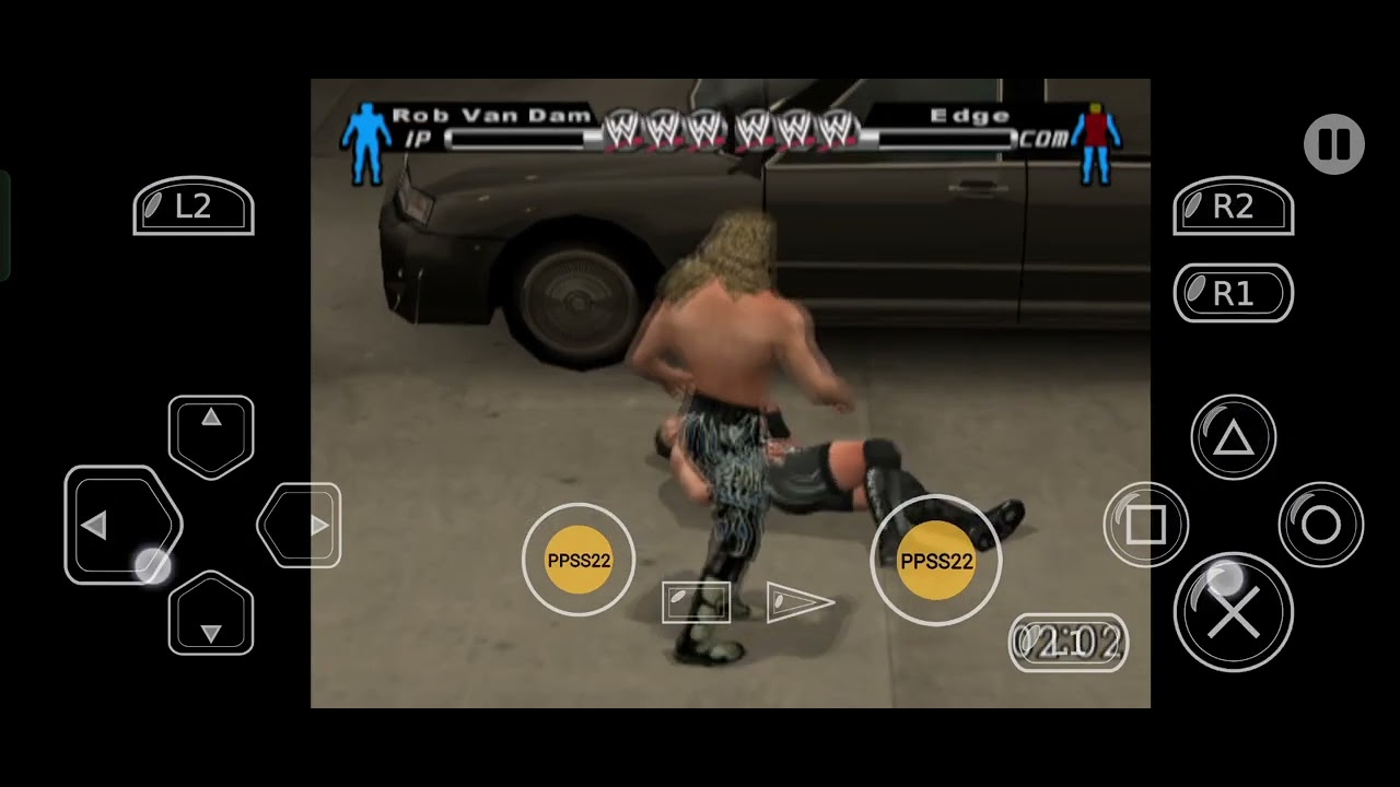 WWE Raw vs Smackdown, RVD vs Edge parking lot brawl - YouTube