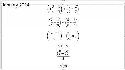 CSEC Fractions (CXC Mathematics Fractions & Decimals) Part 2