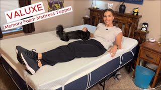VALUXE 3 Inch Gel Memory Foam Mattress Topper Full Size #MattressTopper #SleepBetter #HomeComfort