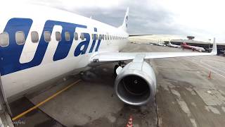 Boeing 737-500 Winglets - from Vnukovo to Pulkovo with UT Air in 4K